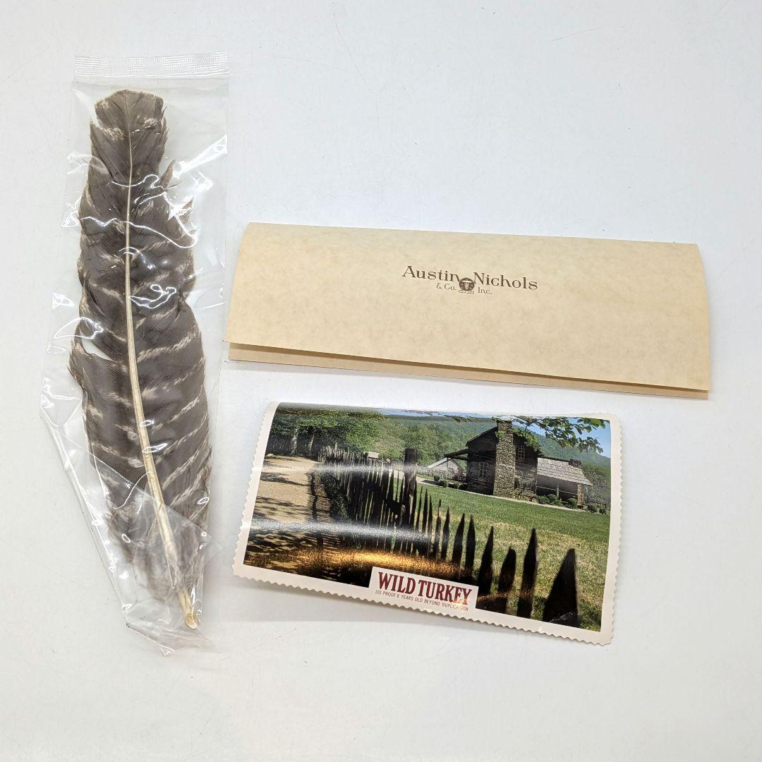 オールドボトル ワイルドターキー 8年 木箱入り 藁 羽 リーフレット カード付