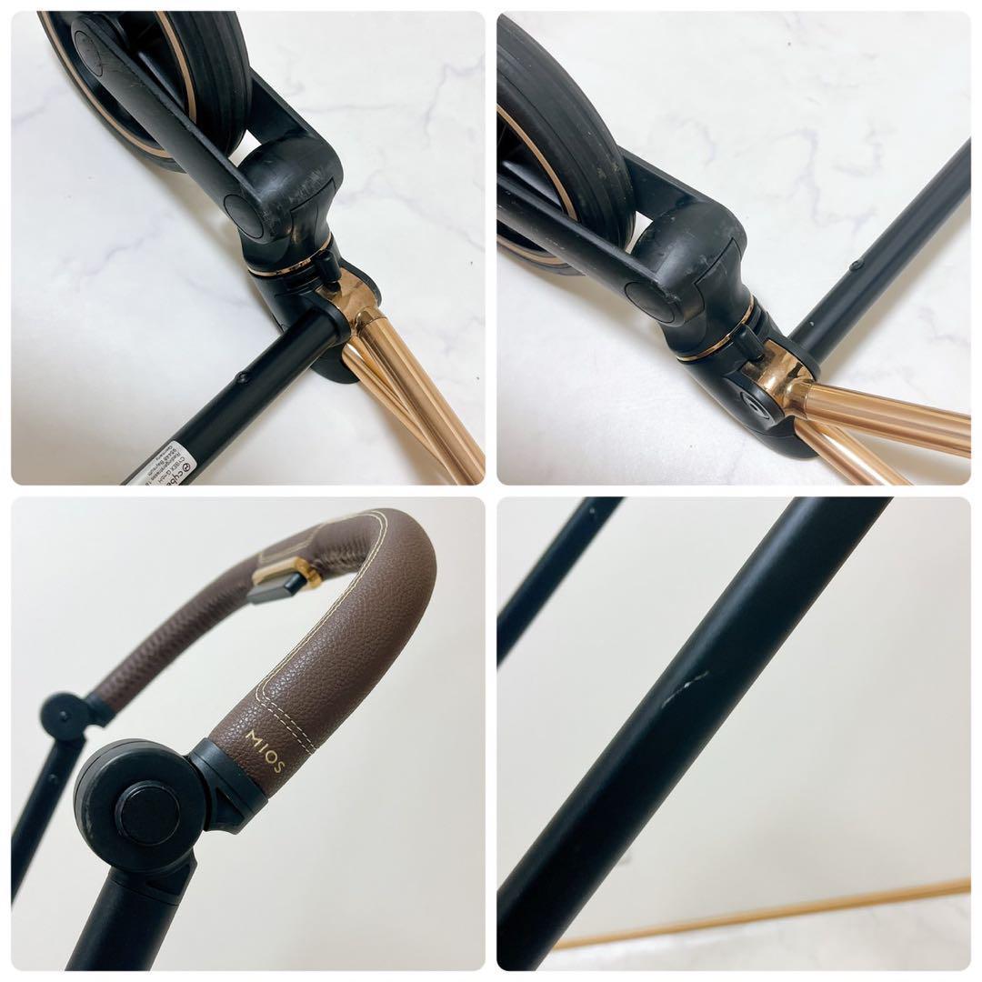 美品✨️サイベックス ミオス ローズゴールド 軽量 ベビーカー アダプター付き