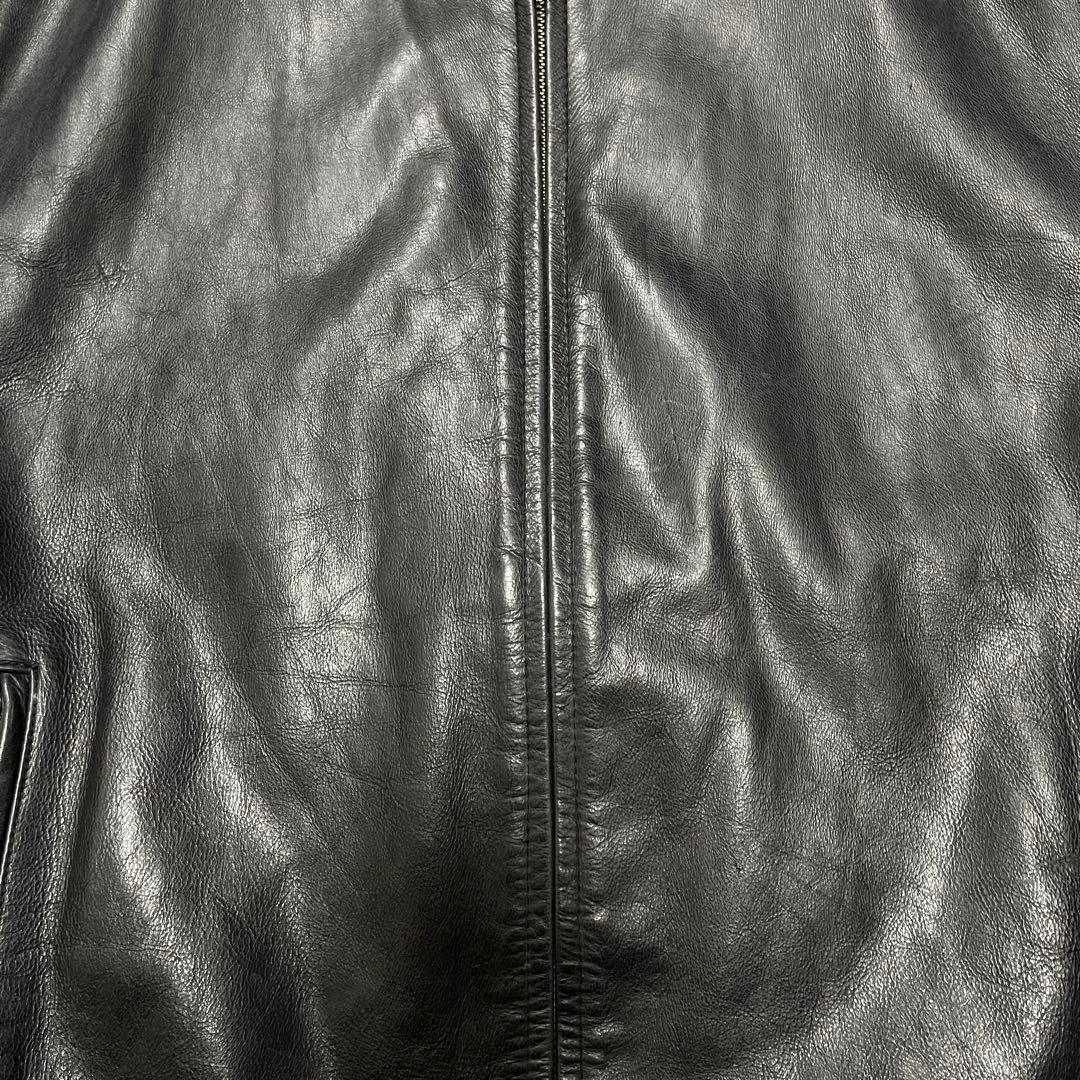 レア 00s オールドギャップ GAP レザー ジャケット ライダース 短丈