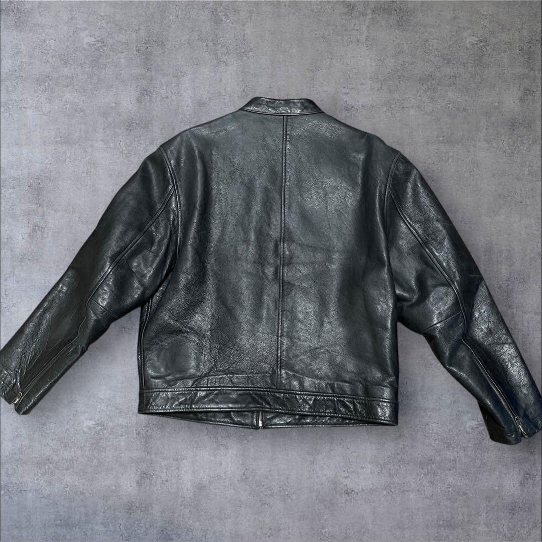 レア 00s オールドギャップ GAP レザー ジャケット ライダース 短丈