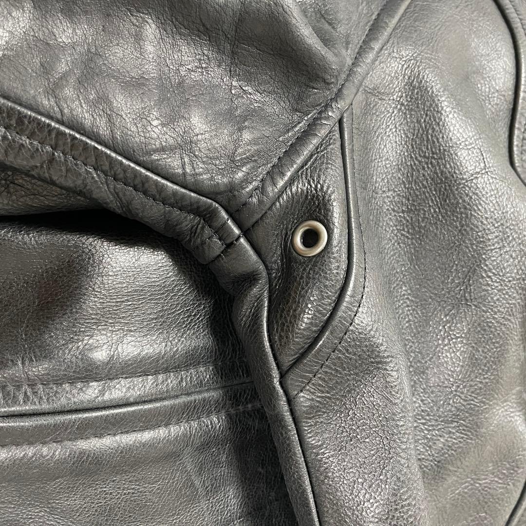 レア 00s オールドギャップ GAP レザー ジャケット ライダース 短丈