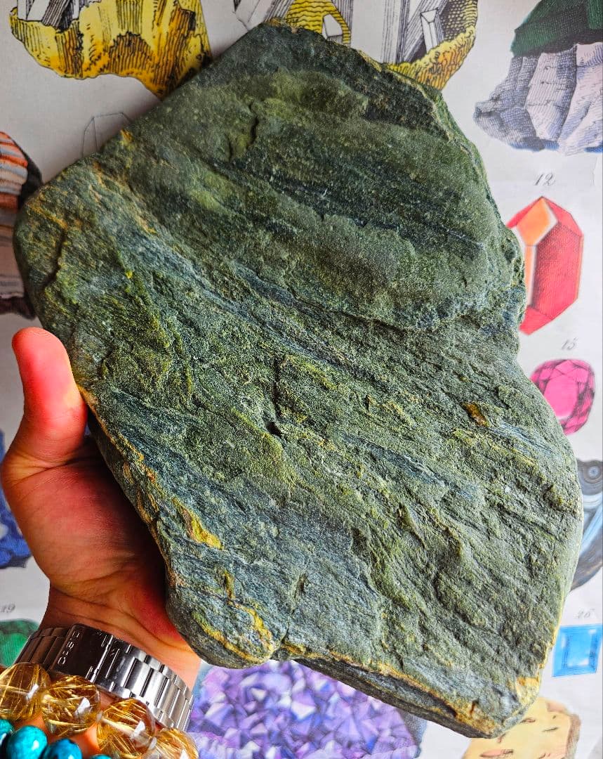 約3㎏以上あり‼️高波動‼️出雲の青石 原石