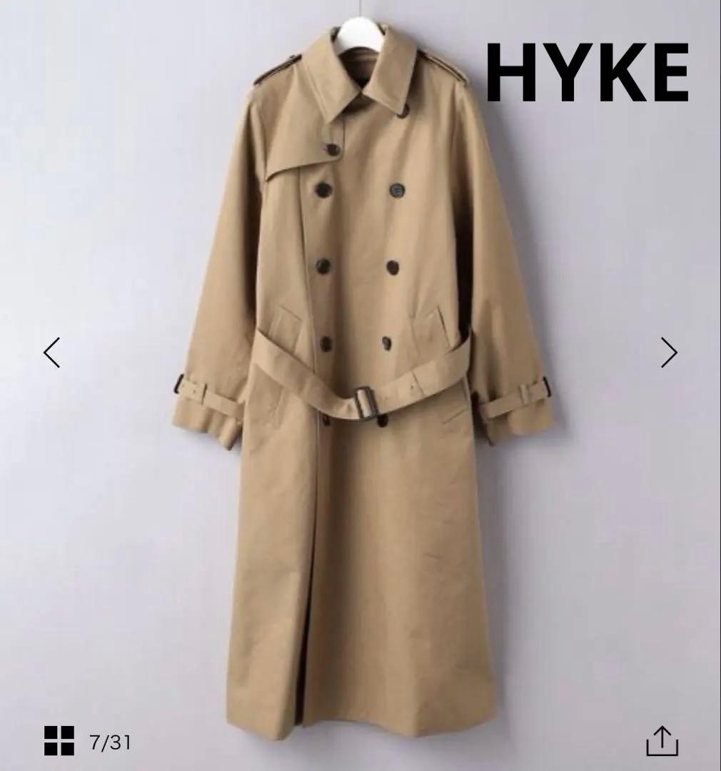 【美品】HYKE レギュラートレンチコート　サイズ2 ライナー付