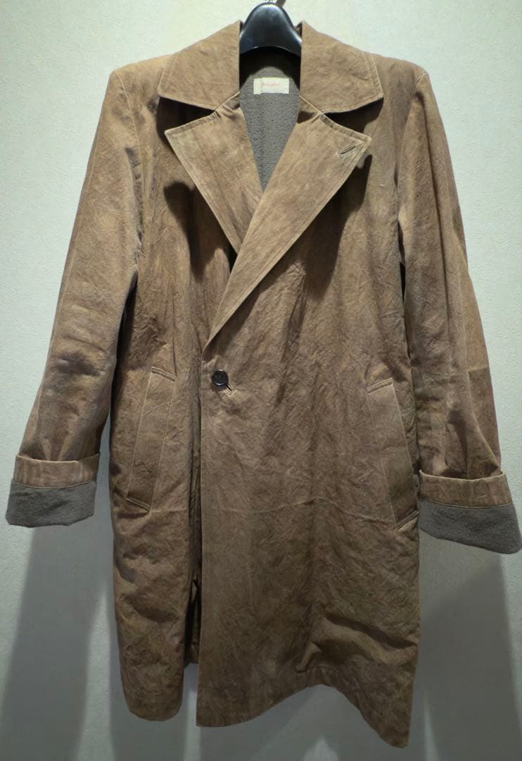 美品 Jurgen Lehl (ババグーリ) 柿渋染めコートMsize
