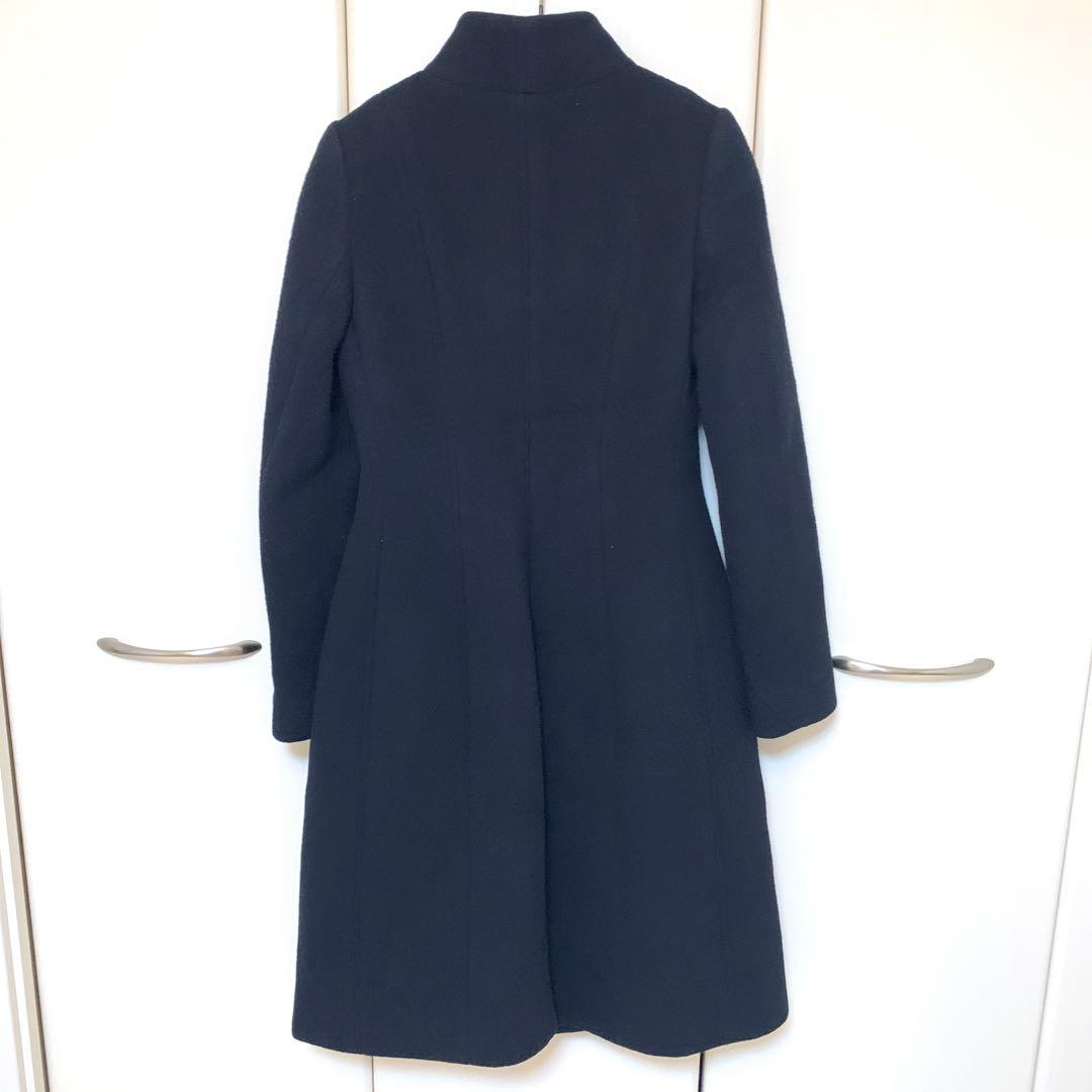 エポカ　EPOCA　ブラック　ノーカラー　ロングコート