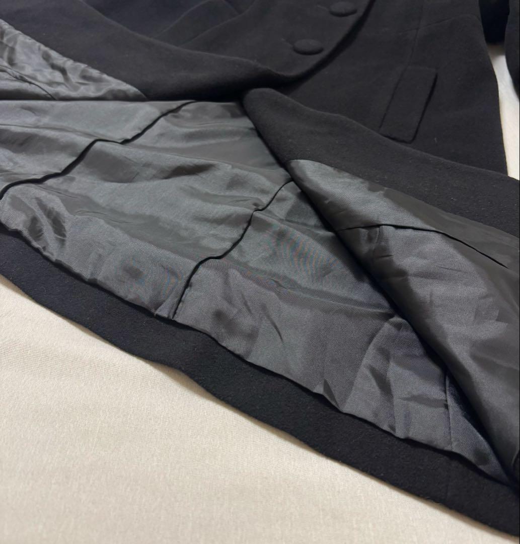 美品✨フォックスファー フード付　ビジューコート デビュードフィオ　アンゴラ混