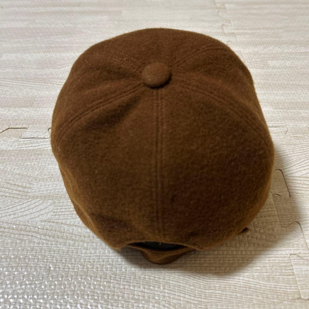 HERMES カシミヤキャップ　59 セリエ　ブラウン
