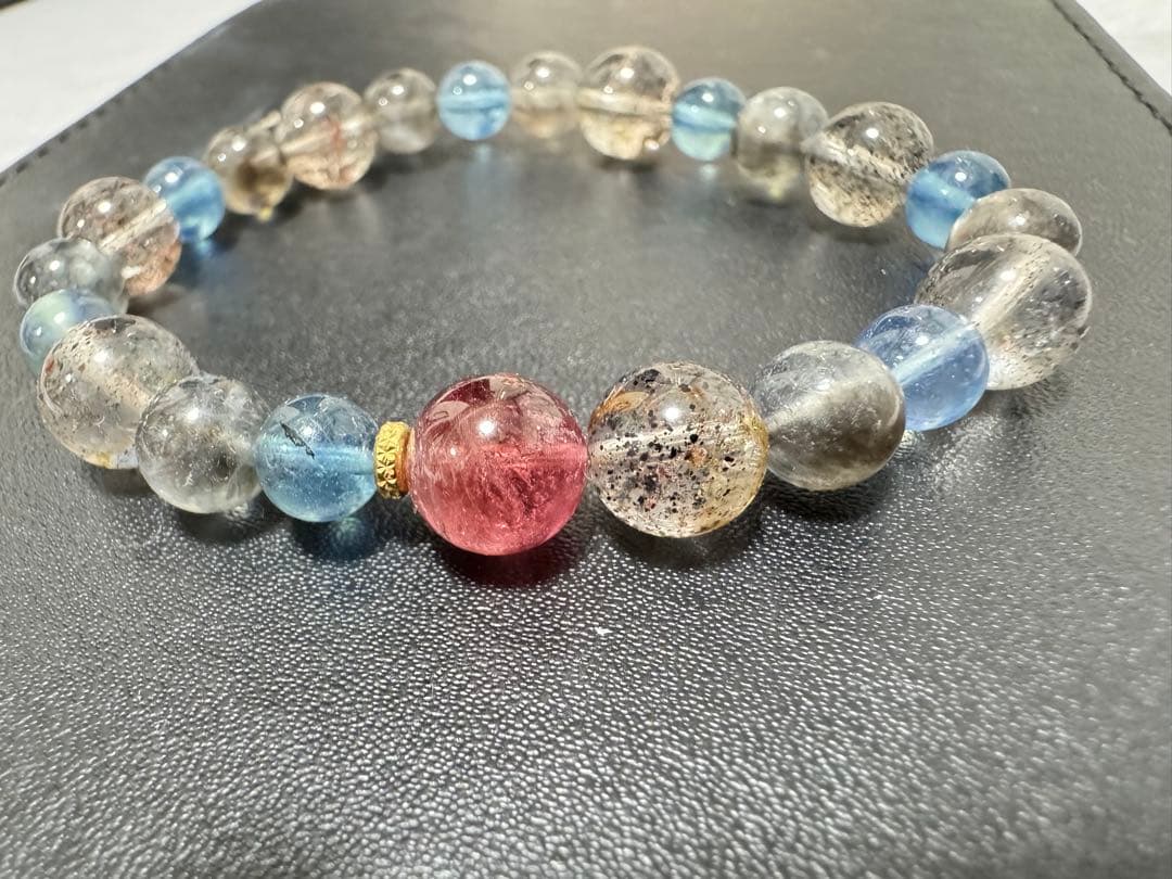 トルマリン アクアマリン ブレスレット