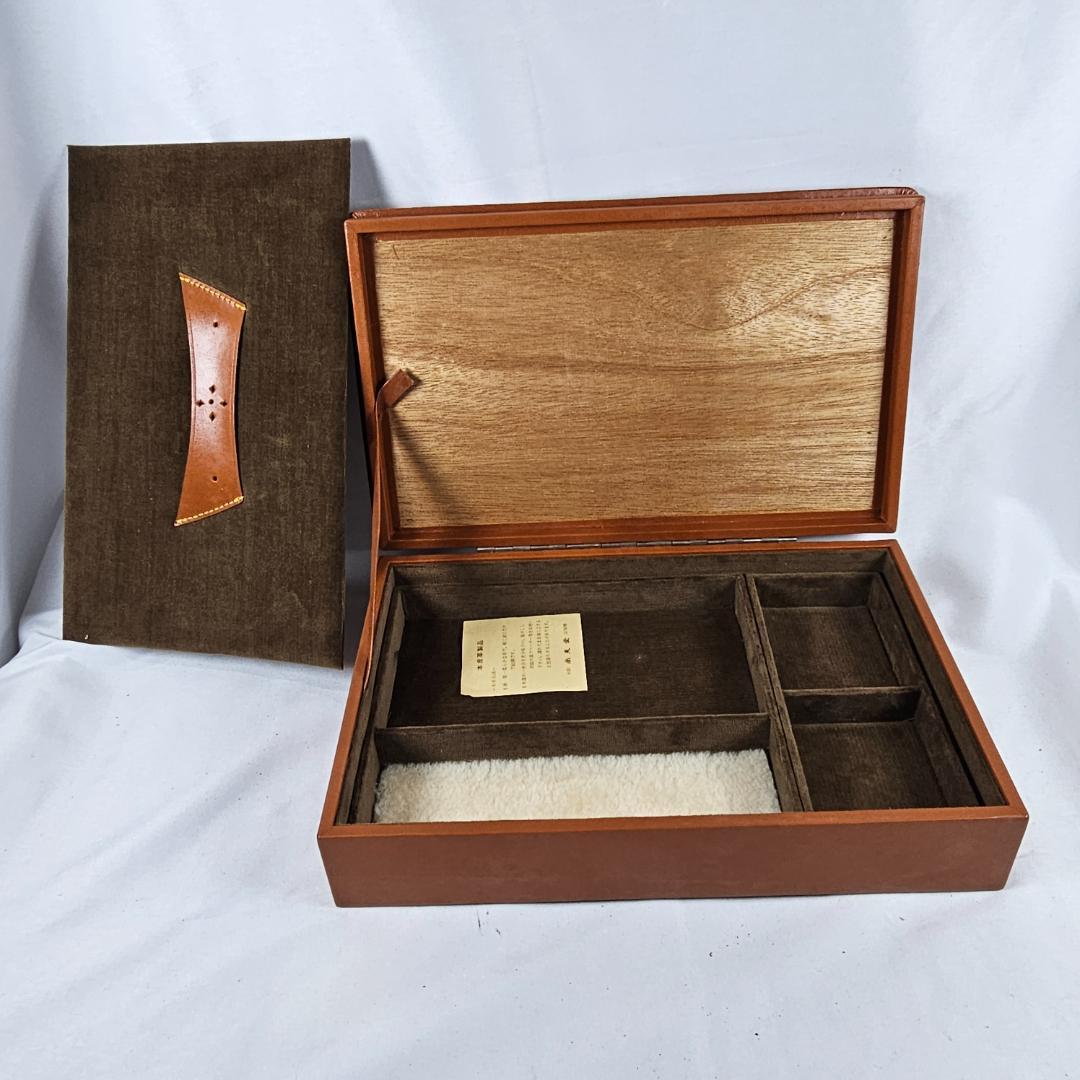 【尚美堂 淀屋橋】本革張り ジュエリーボックス 宝石箱 2段式 収納ケース