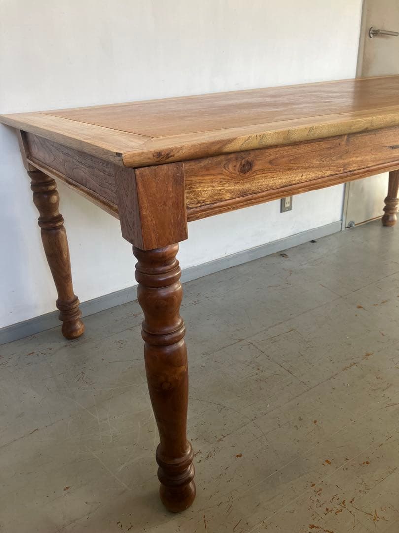 Ichino オールドチーク　ダイニングテーブル　無垢材