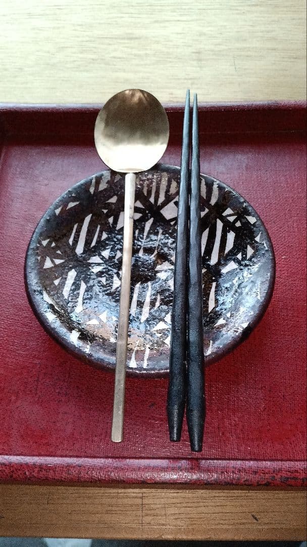 韓国真鍮製スッカラ（アンティーク）20~22センチ　17本