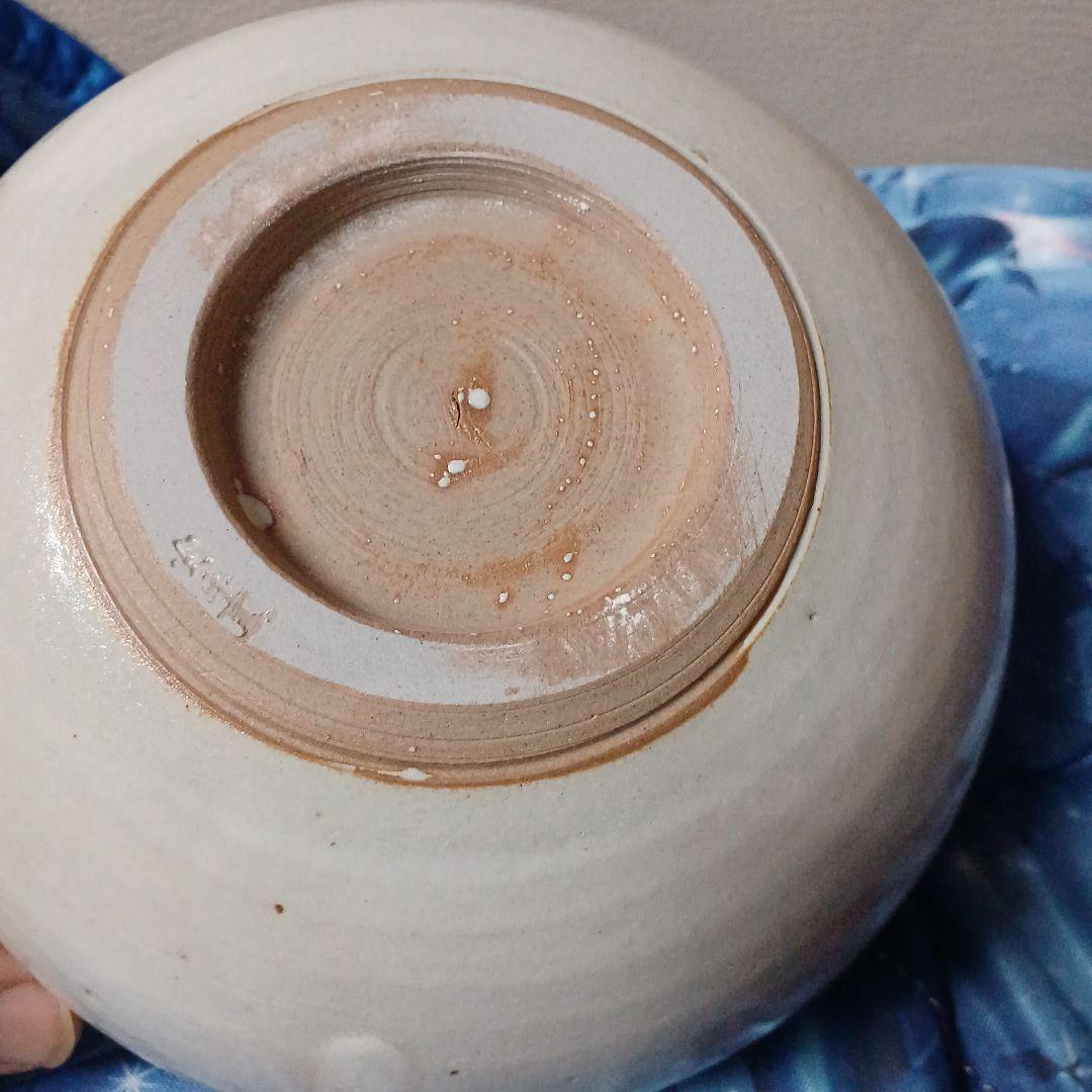 グレー 球形 花瓶　陶器　匿名配送