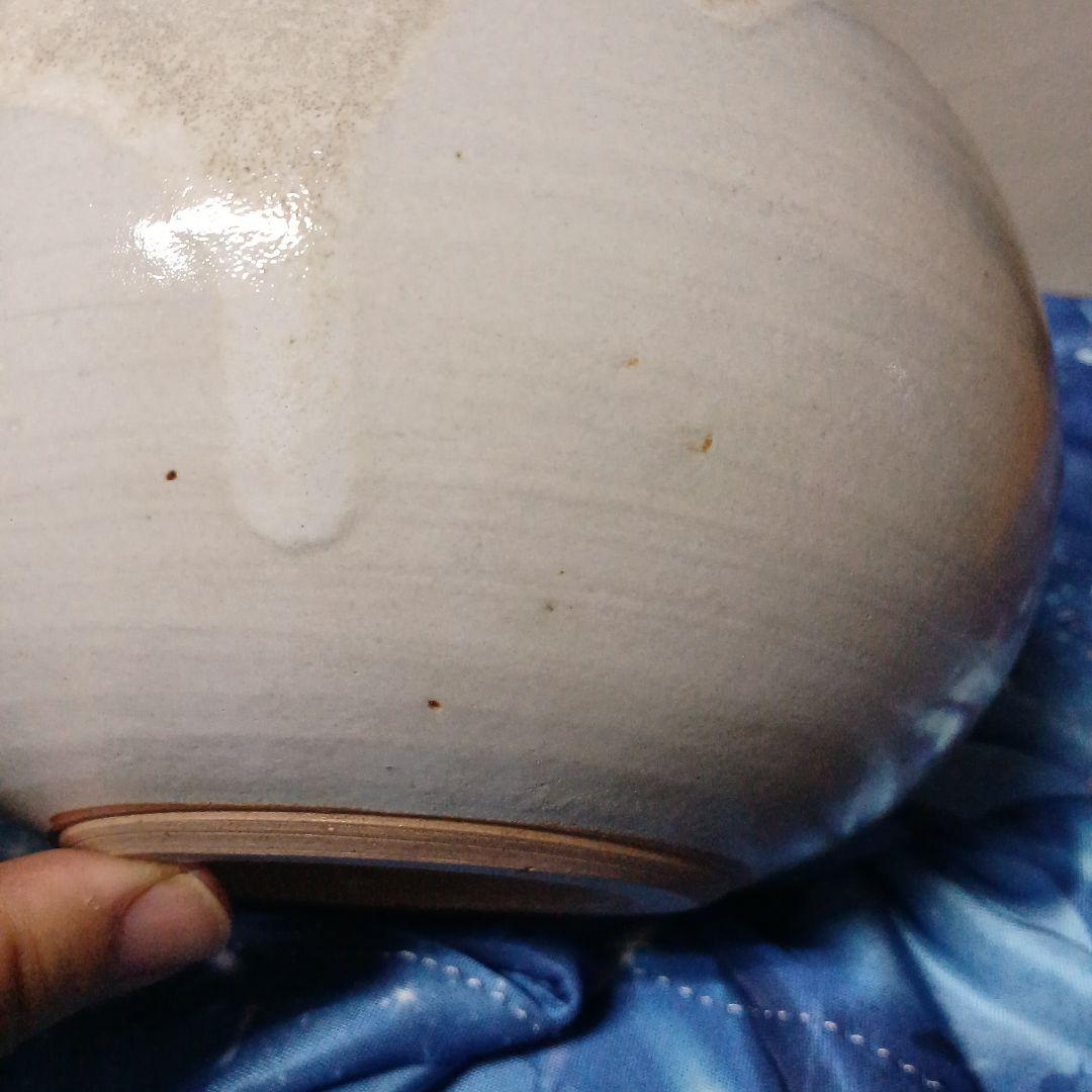 グレー 球形 花瓶　陶器　匿名配送