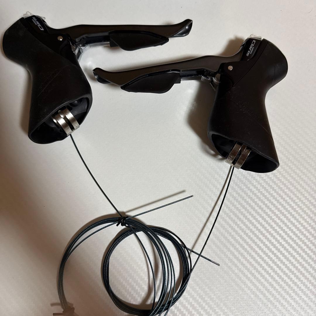 シマノ(SHIMANO) ブレーキレバー 左右セット 2×8Sケーブル付き新品