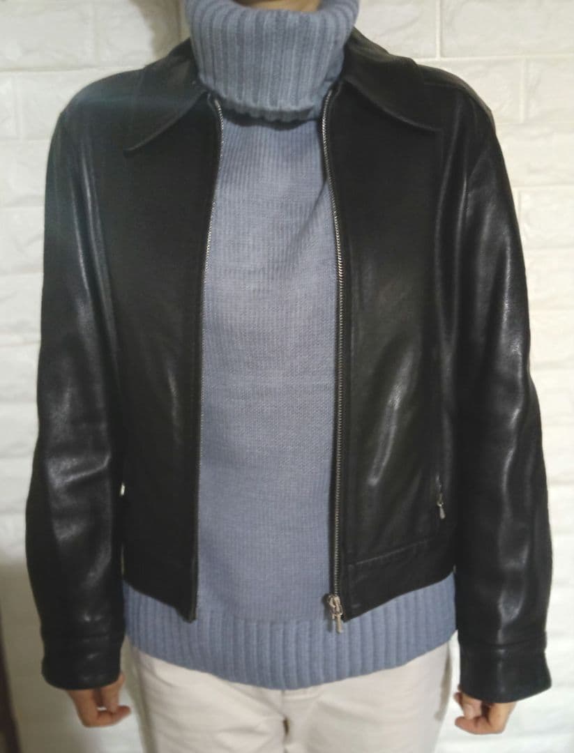 アニエスべー スペシャル 羊革レザーブルゾン size1 フランス製