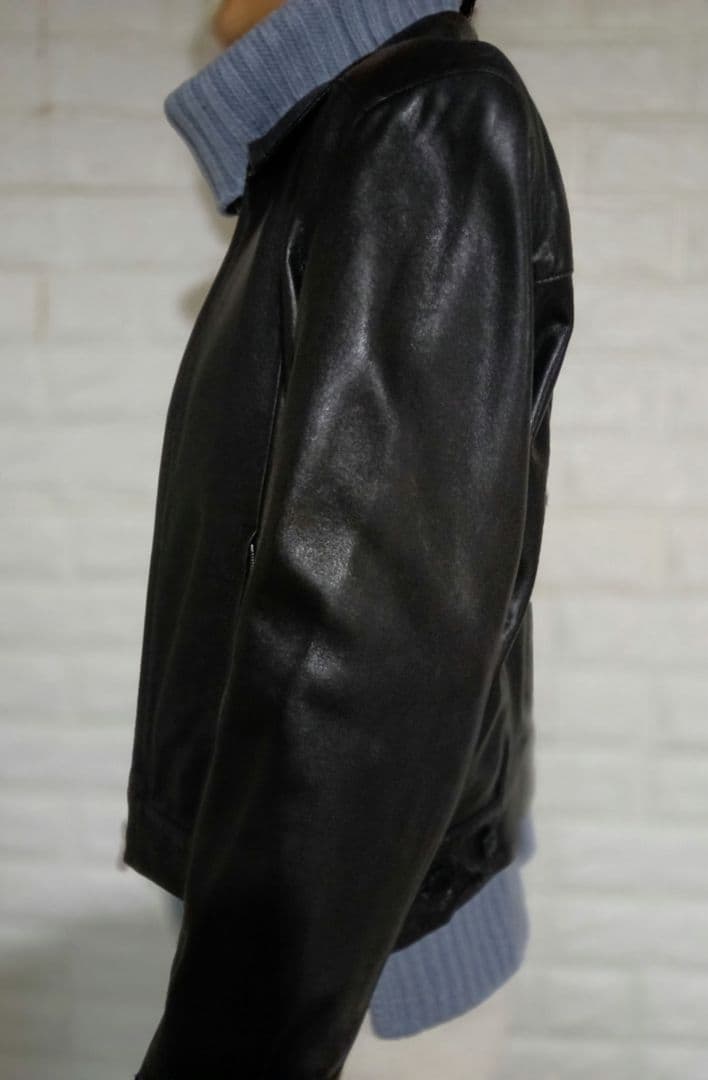 アニエスべー スペシャル 羊革レザーブルゾン size1 フランス製