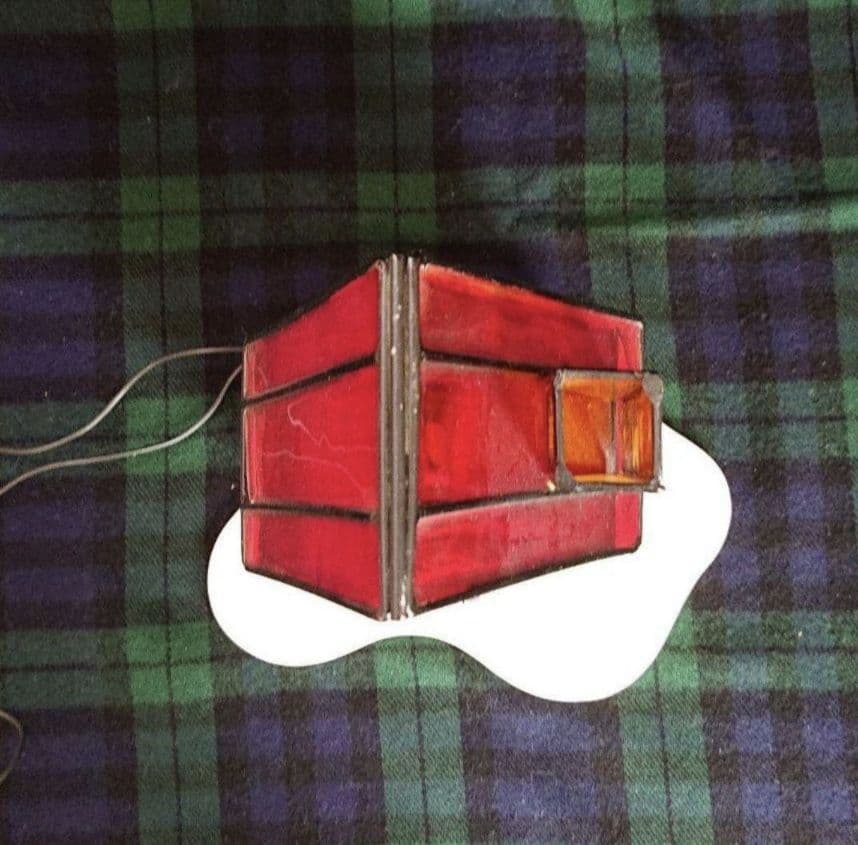 ステンドグラス風クリスマス置物