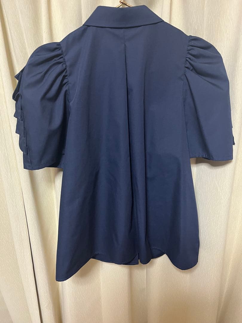 新品未使用 エリー ELLIE タックプリーツBL【NAVY】