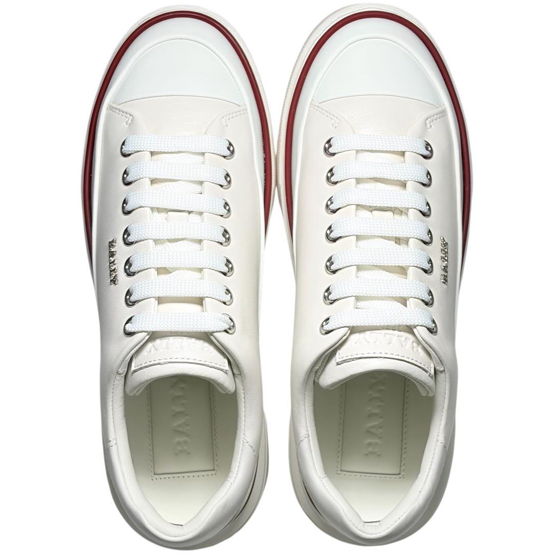 未使用品 BALLY MAILY バリー マイリー レザースニーカー ホワイト