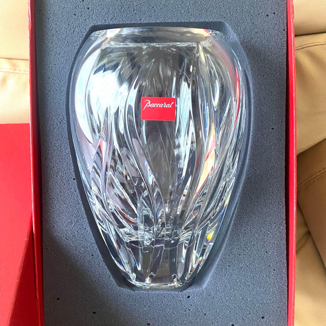 未使用☆バカラ☆TOURNESOL☆大型フラワーベース☆