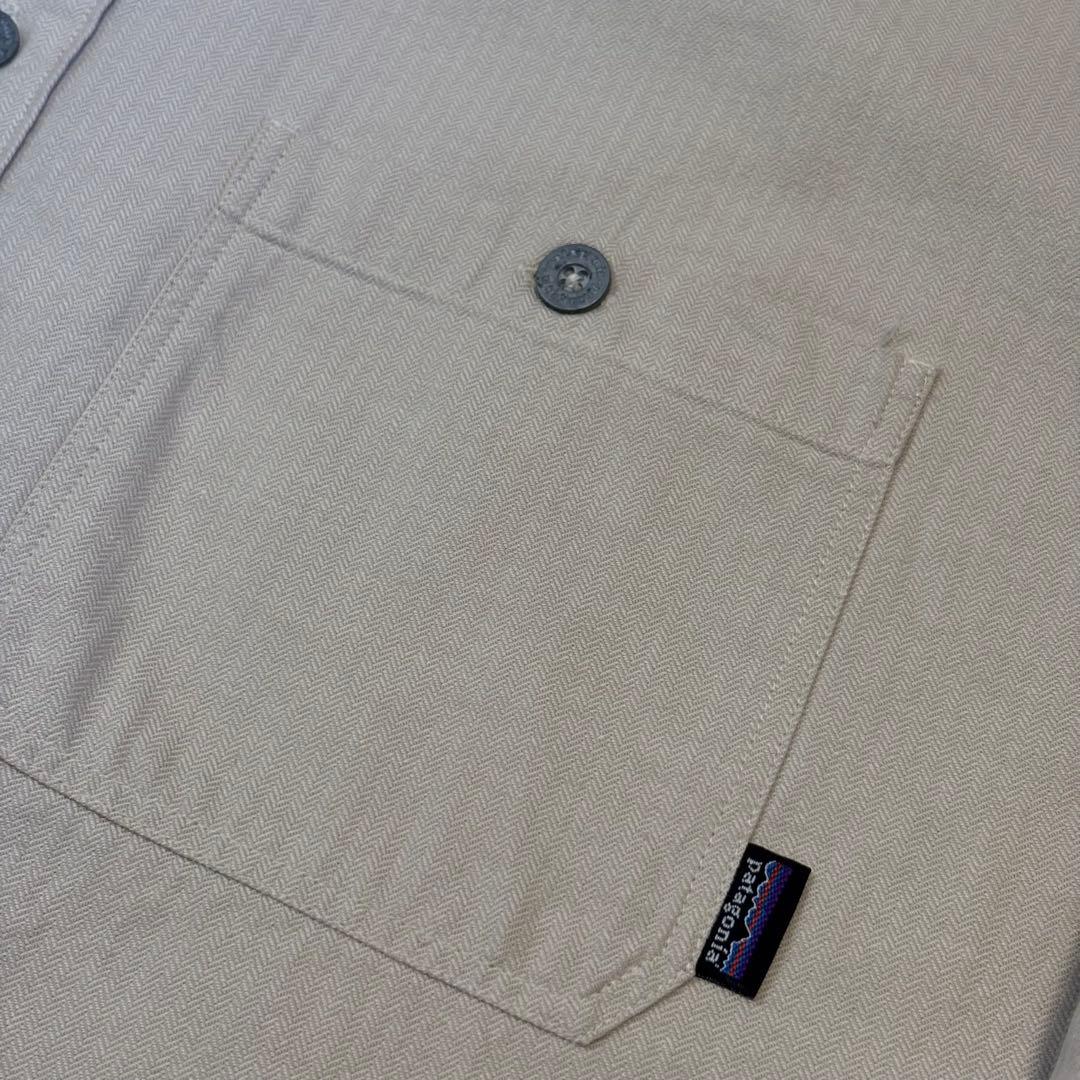 【パタゴニア】コットンシャツ　ヘリンボーン　patagonia 長袖　F00