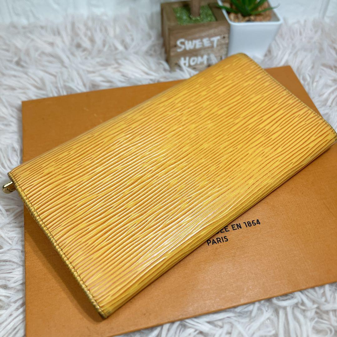 ！美品 ！ ルイヴィトン エピ ポシェット ポルトモネ クレディ 長財布 サラ