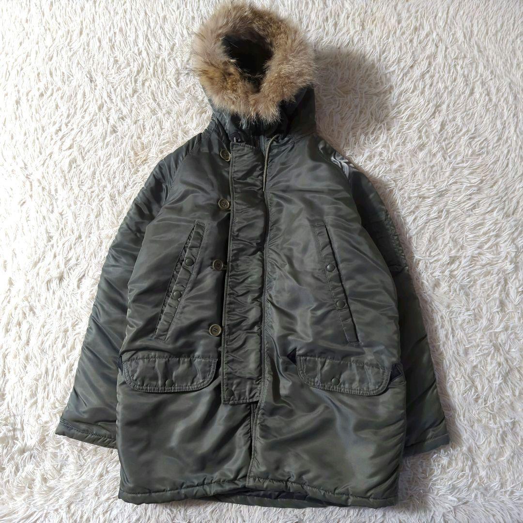 美品 スピワック N-3B フライトジャケット USA製 グリーン系 40