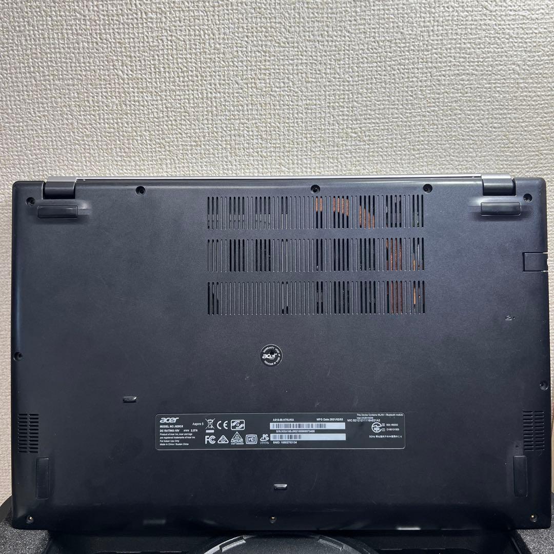 美品 Acer 第11世代 Core i7 128GB SSD 初期化済