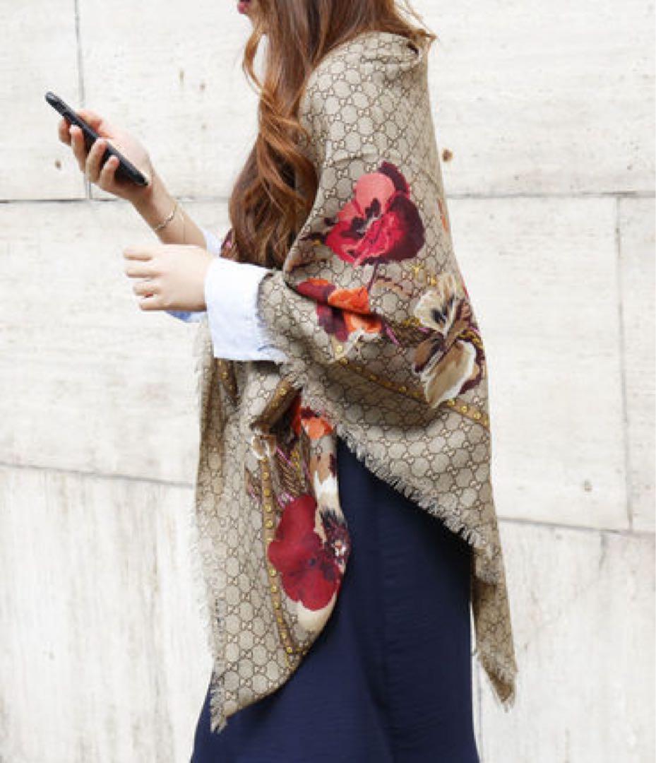GUCCI 花柄 ショール・ストール