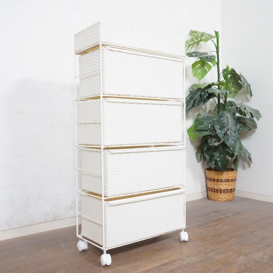 【新品】ランドリーチェスト　天板収納スペース　キャスター付　アウトレット