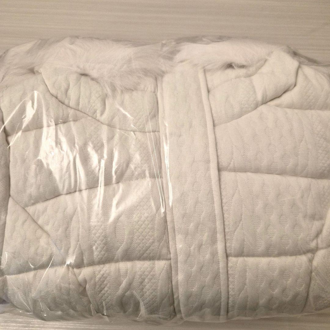 ミシェルマカロン　ケーブル柄ベルトダウンコート　XSサイズ　アイボリー