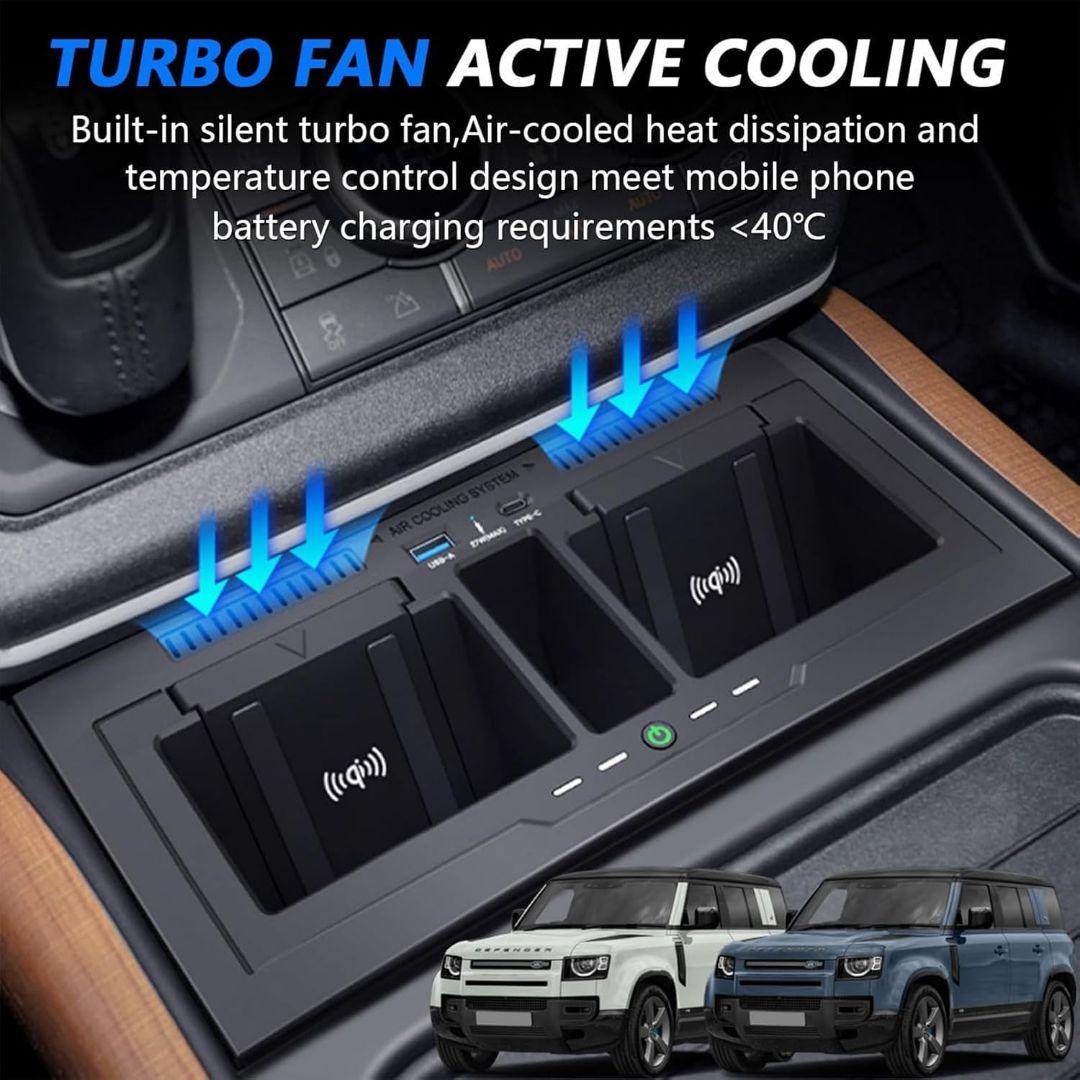 ランドローバー ディフェンダー専用 ワイヤレス充電器 2020-2024