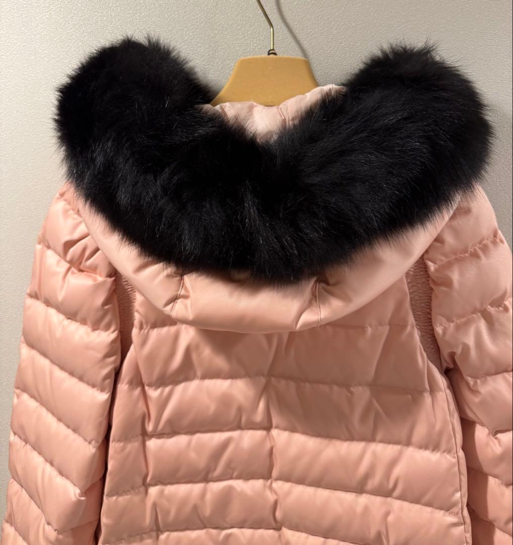 miu miu リアルファーダウンコート ピンク36