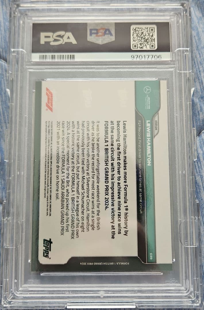 その他 Lewis Hamilton 2024 Topps now #39 PSA10