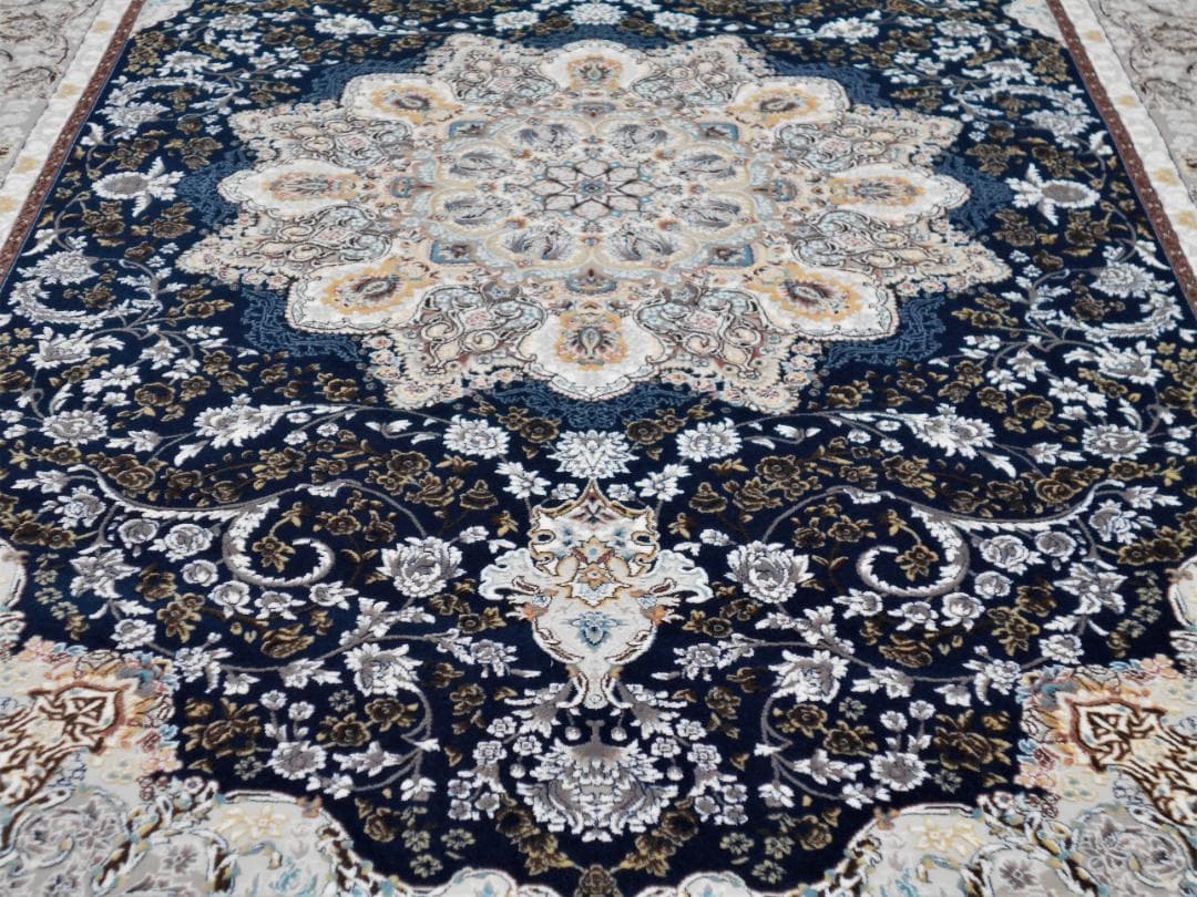 225万ノット！超高密度織 絨毯！本場 イラン産200×250cm-202161