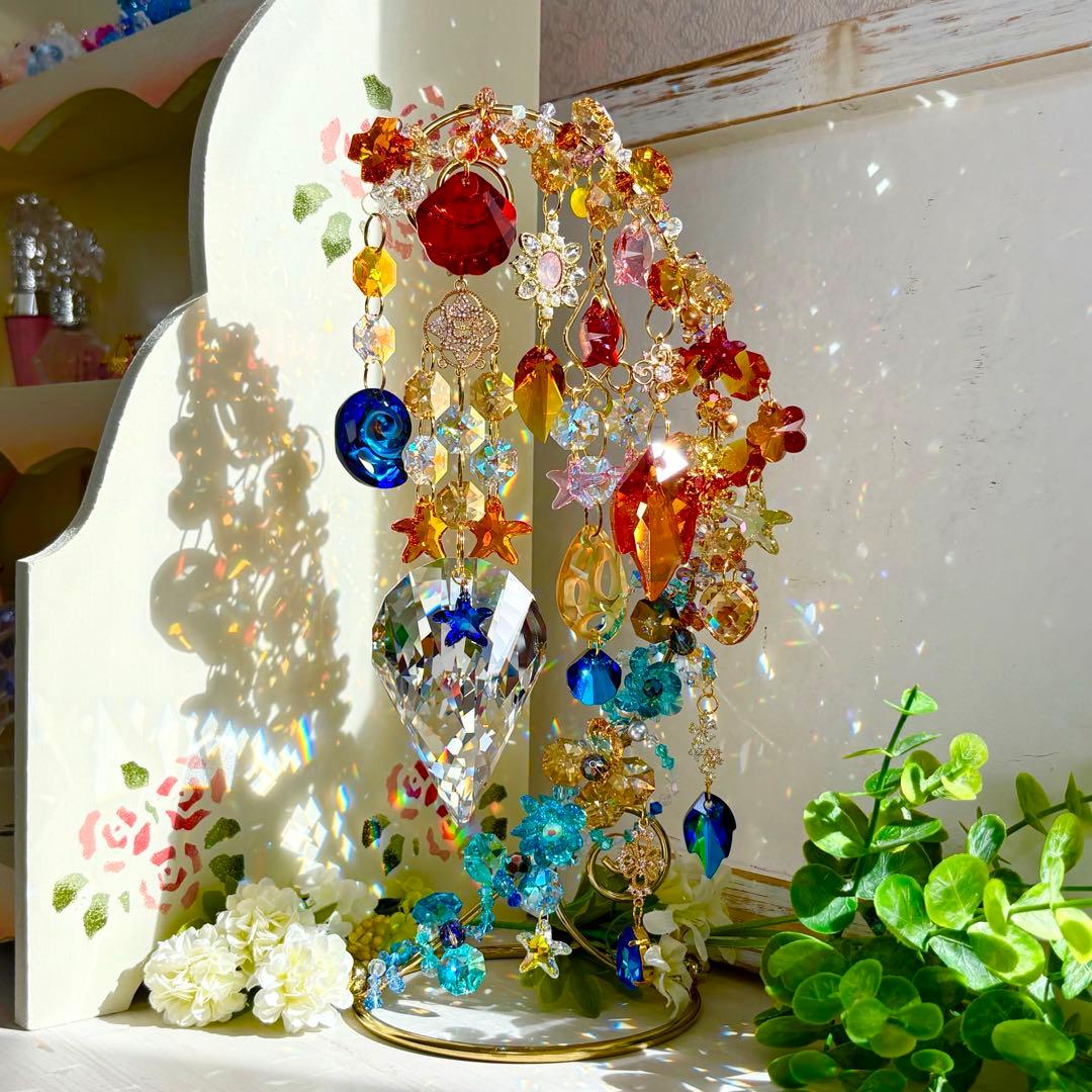 秋の海✩.*˚ SWAROVSKI置き型サンキャッチャー ✩.*˚