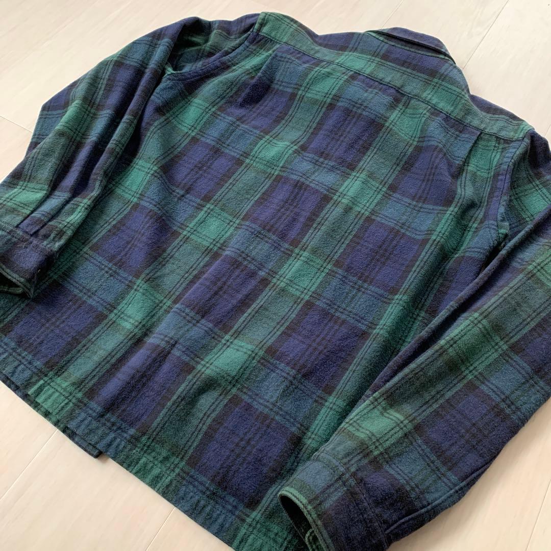 00s コムデギャルソン　ブラックウォッチ　ネルシャツ　切り返しパターン