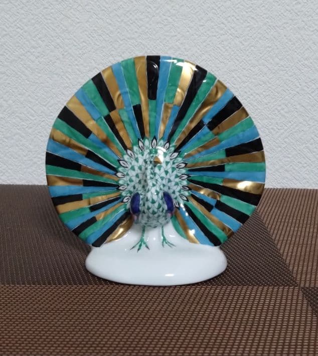 ヘレンド・フィギュリン 孔雀ピーコック