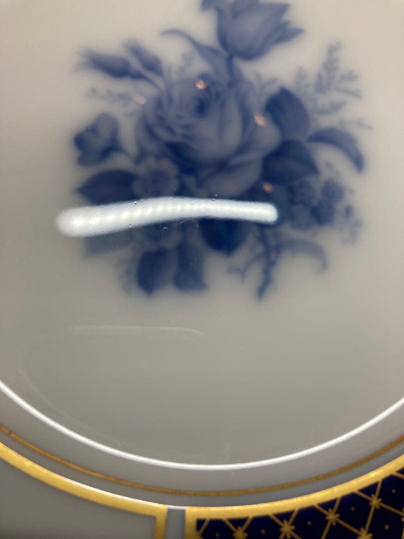 大倉陶園 ブルーインペリアル 18cm ケーキ皿