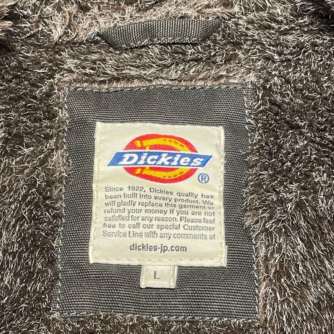 Dickies ディッキーズ ダックジャケット ボア裏地 ブラック系 L