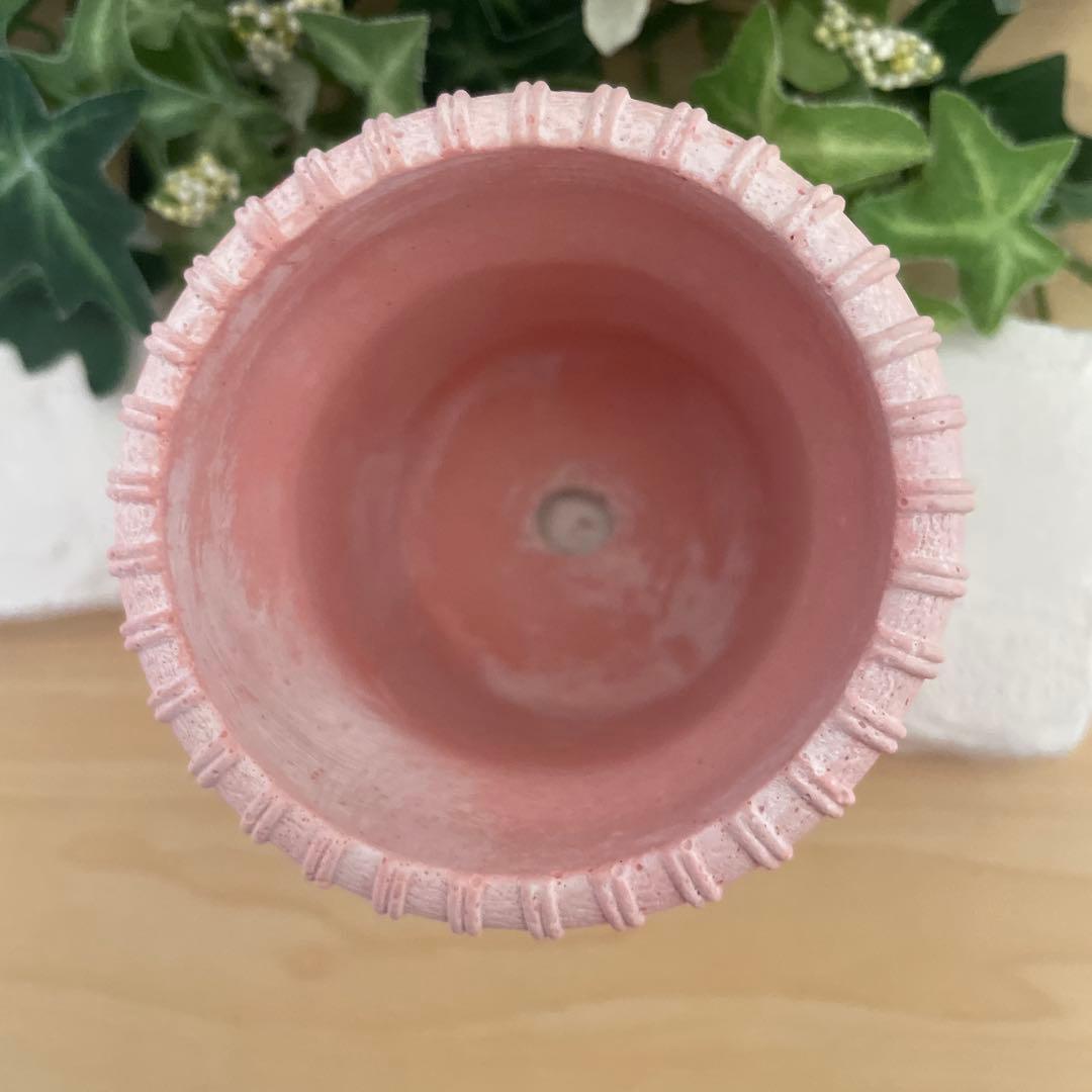 441★あみあみニット♡ モルタル雑貨　（お任せ植物付き）290