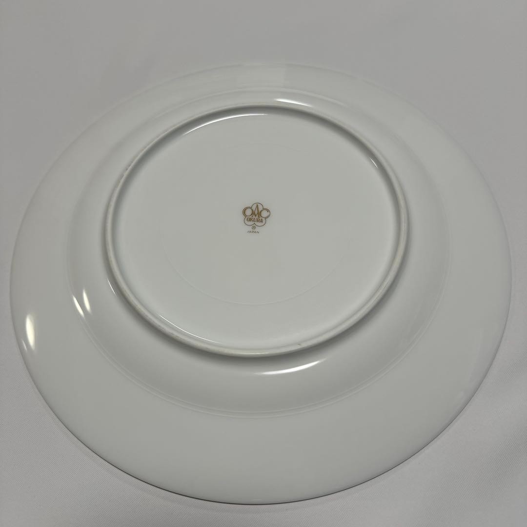 大倉陶園瑠璃片葉金蝕26cmミート皿