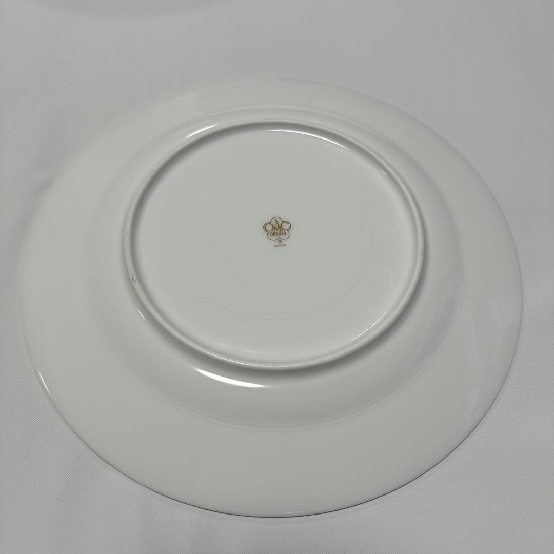 大倉陶園瑠璃片葉金蝕26cmミート皿