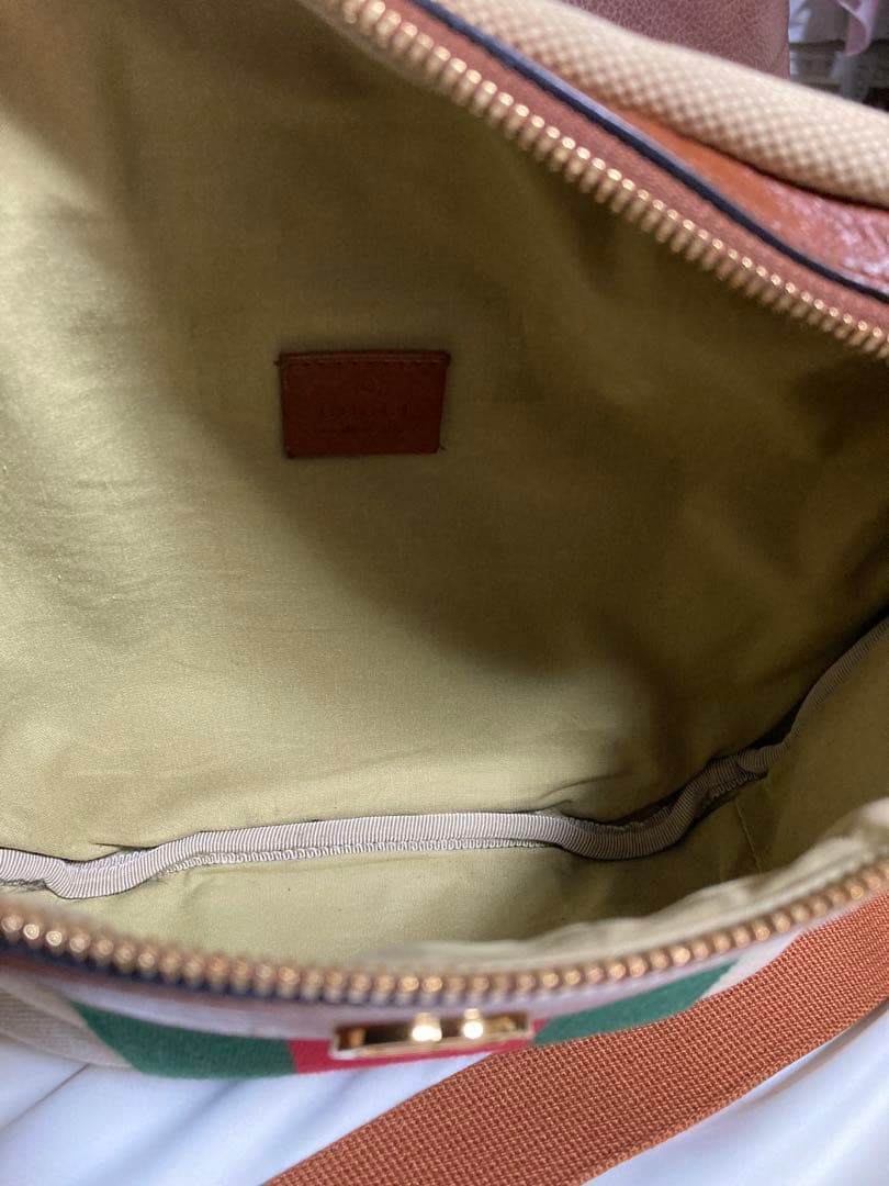 GUCCIヴィンテージキャンパスボディバッグ