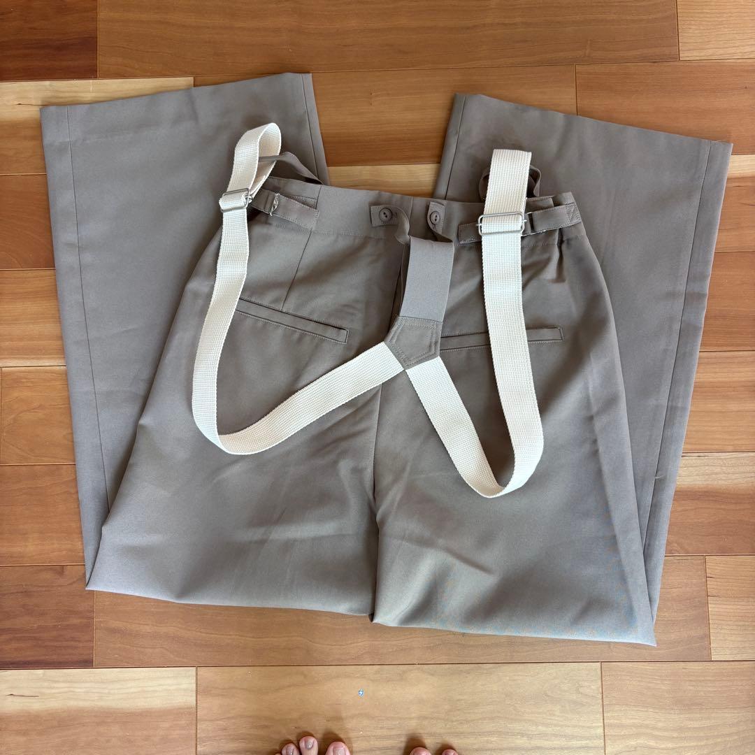 値下【OutdoorProducts】アメスリサスペンダーパンツSET ベージュ
