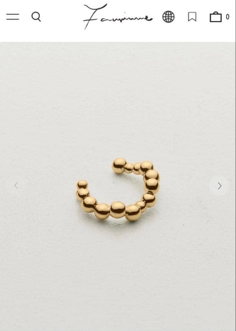 アクセサリー Fauvirame Waterdrops Ring Gold