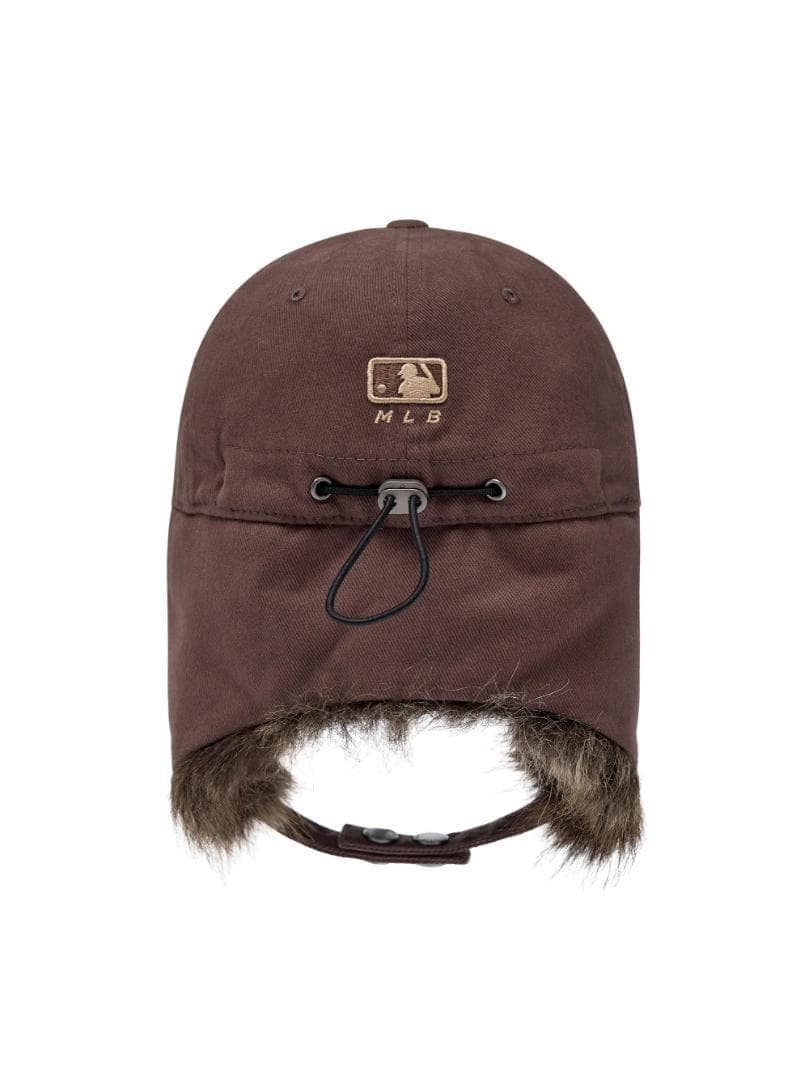 カリナPICK⭐MLB ファーイヤーフラップ キャップ ブラウン レッドソックス