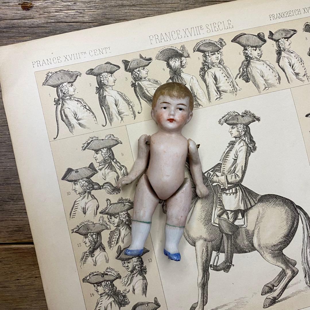 ドイツアンティーク ビスクドール 9cm