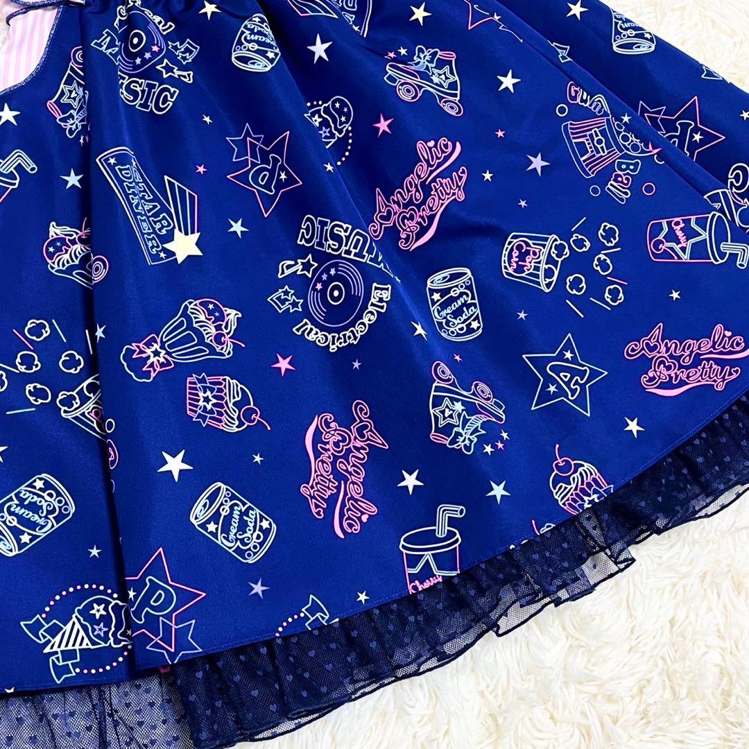 【美品】Angelic Pretty Neon Star Diner ネオン柄