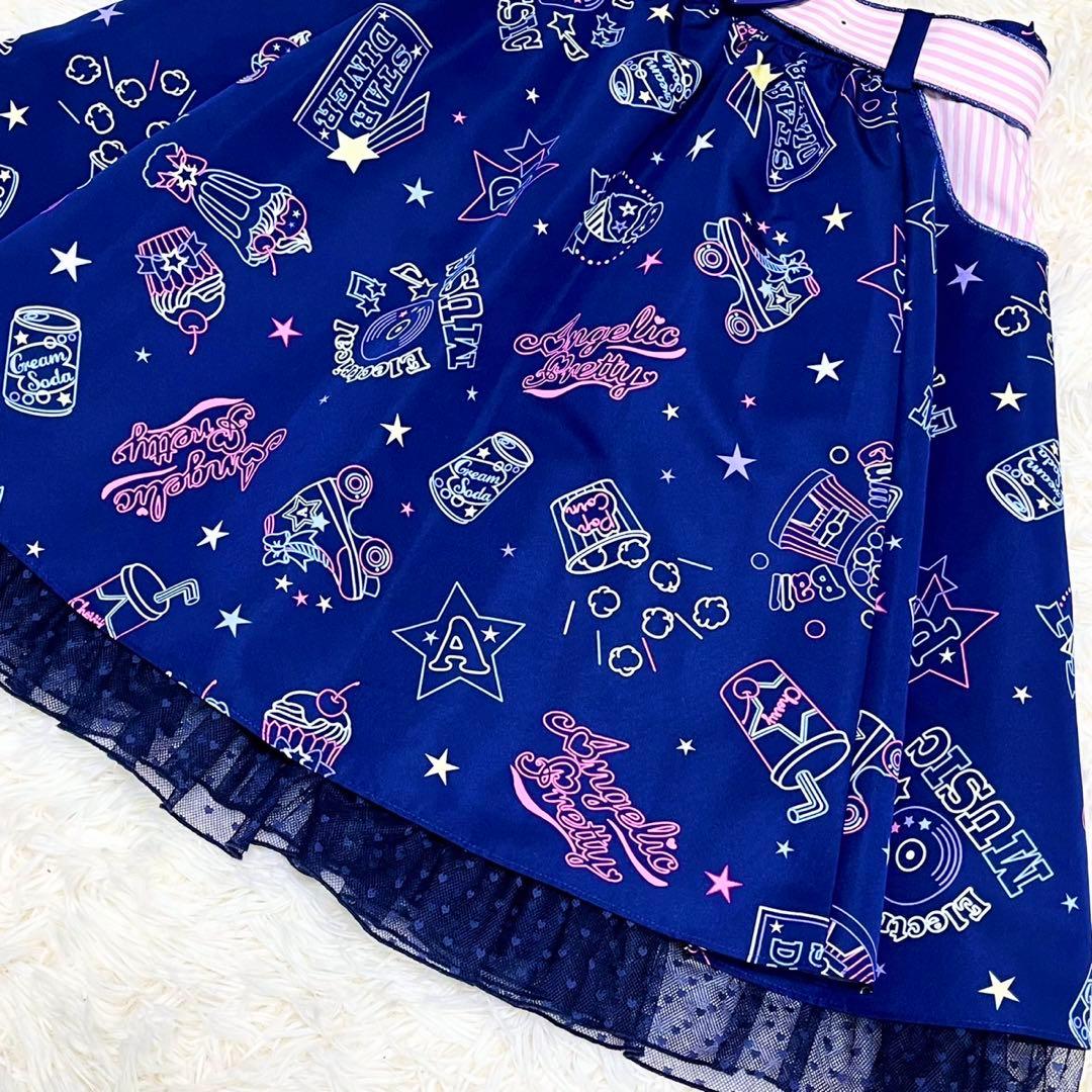 【美品】Angelic Pretty Neon Star Diner ネオン柄